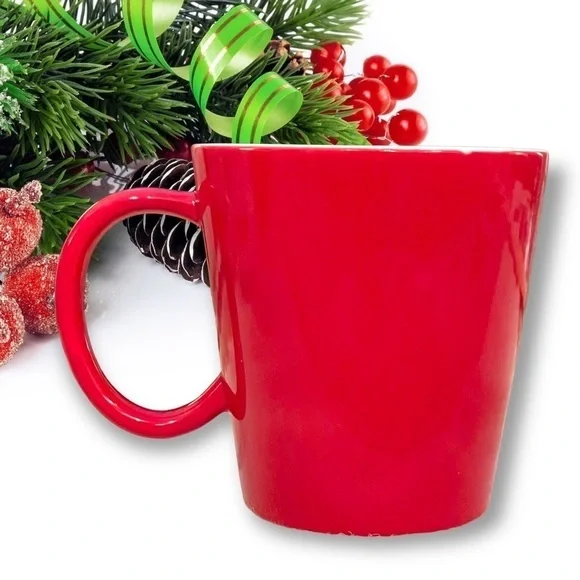 HALLMARK Embossed Merry Christmas 16 oz Ceramic Coffee Mug - Picture 2 of 4